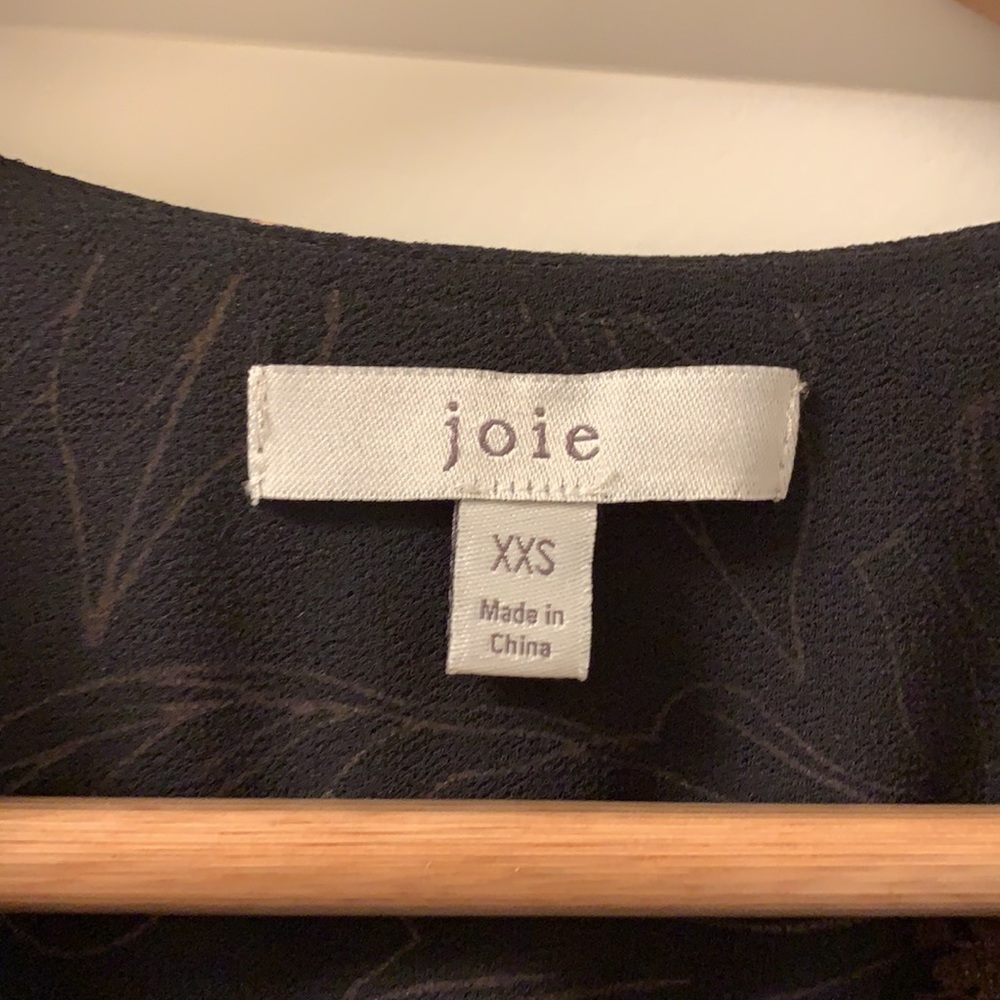 Joie Black and Tan Joie blouse - Picture 3 of 3